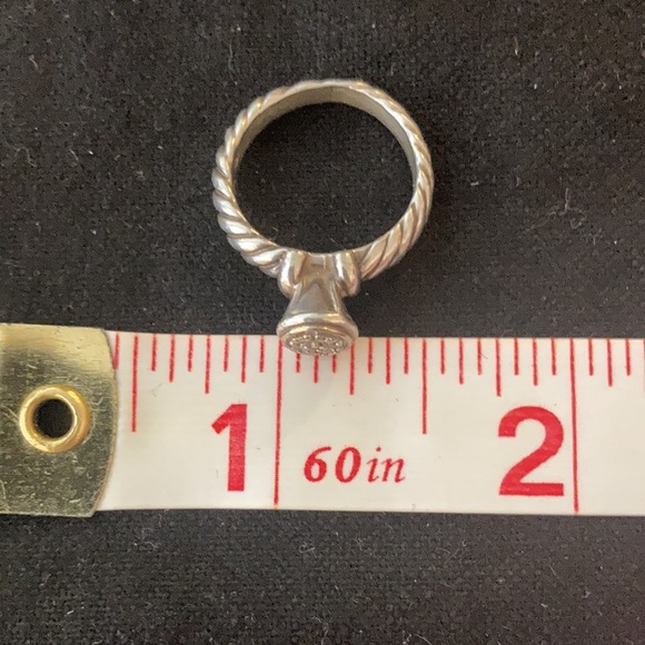 David Yurman Pave & Sterling ring - Picture 14 of 14